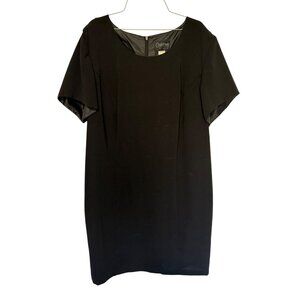 Courtenay Woman Dress Black Lined Classic Little Black Dress Womans 18W